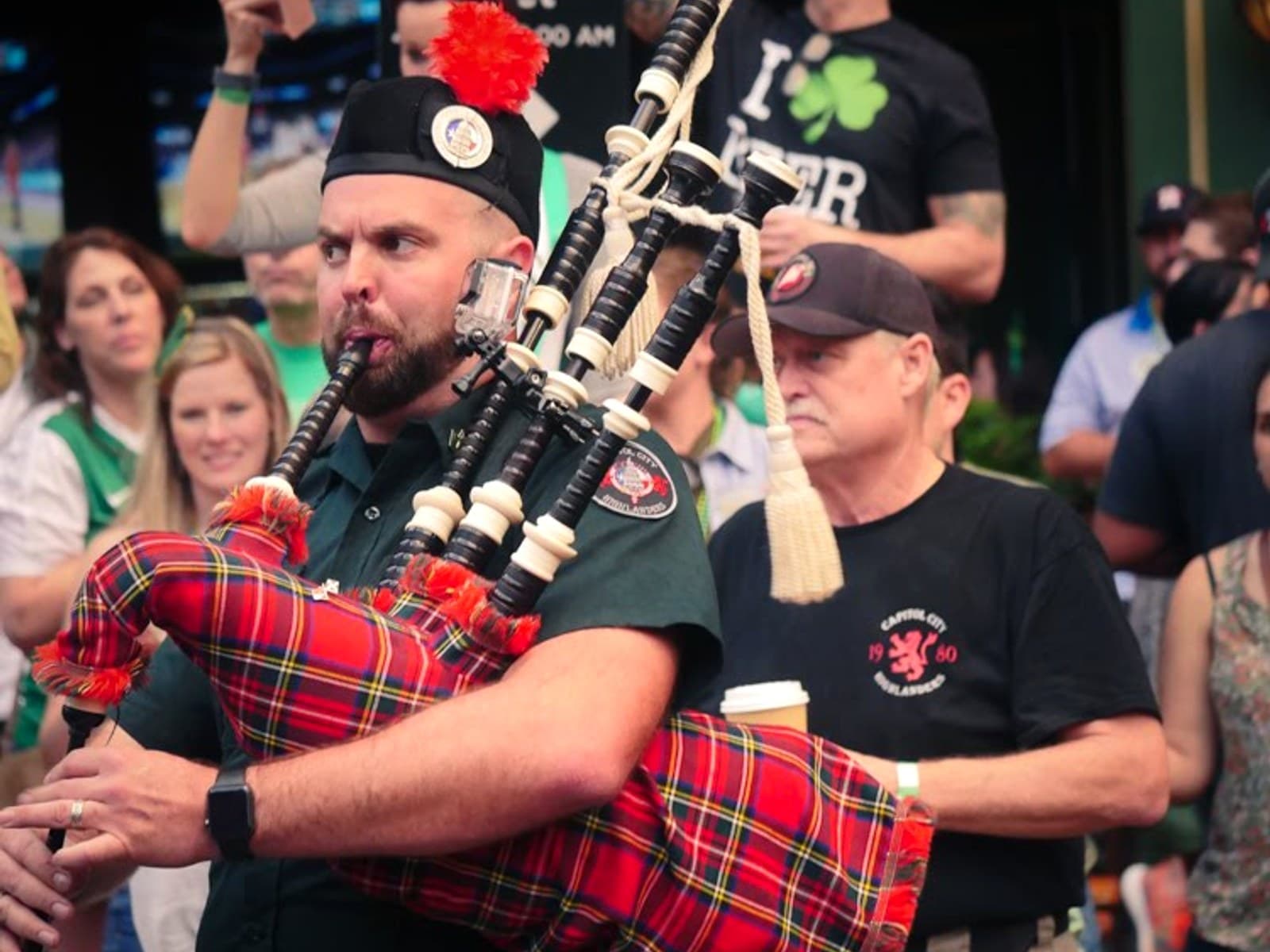 Ryan Guthrie at a St. Paddy's Day parade in Austin, Texas